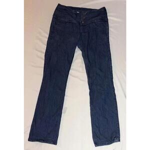 Lexi Dark Blue Straight Leg Denim Jeans